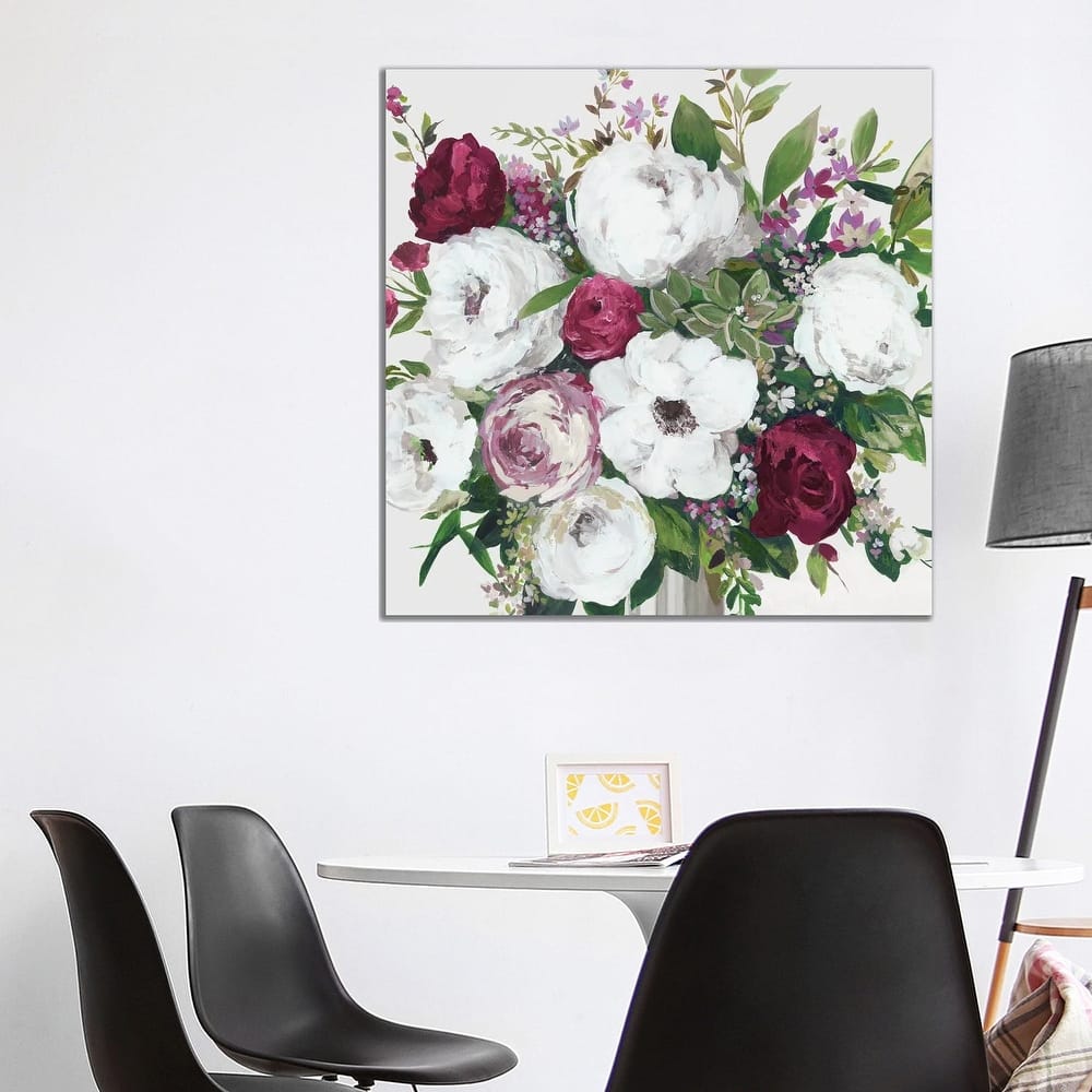 iCanvas "Burgundy Splashes" by Asia Jensen Canvas Print