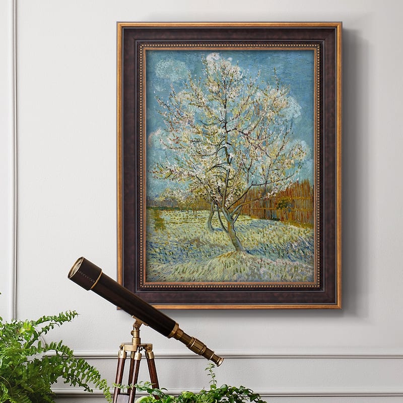  The Pink Peach Tree Premium Framed Canvas- Ready to Hang