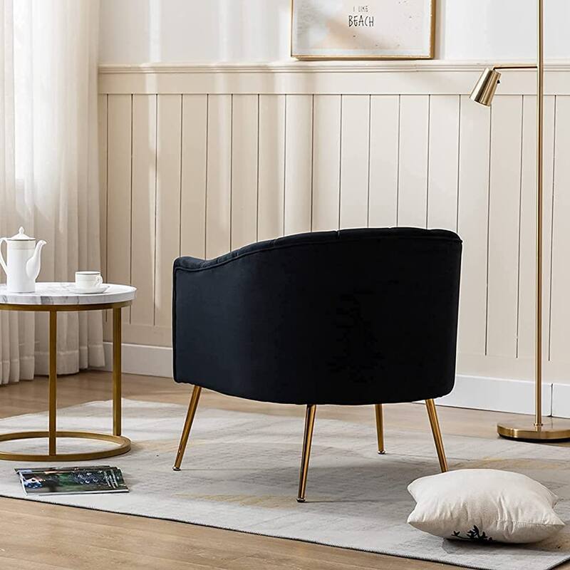 SEYNAR Velvet Upholstered Accent Chair and Loveseat Set