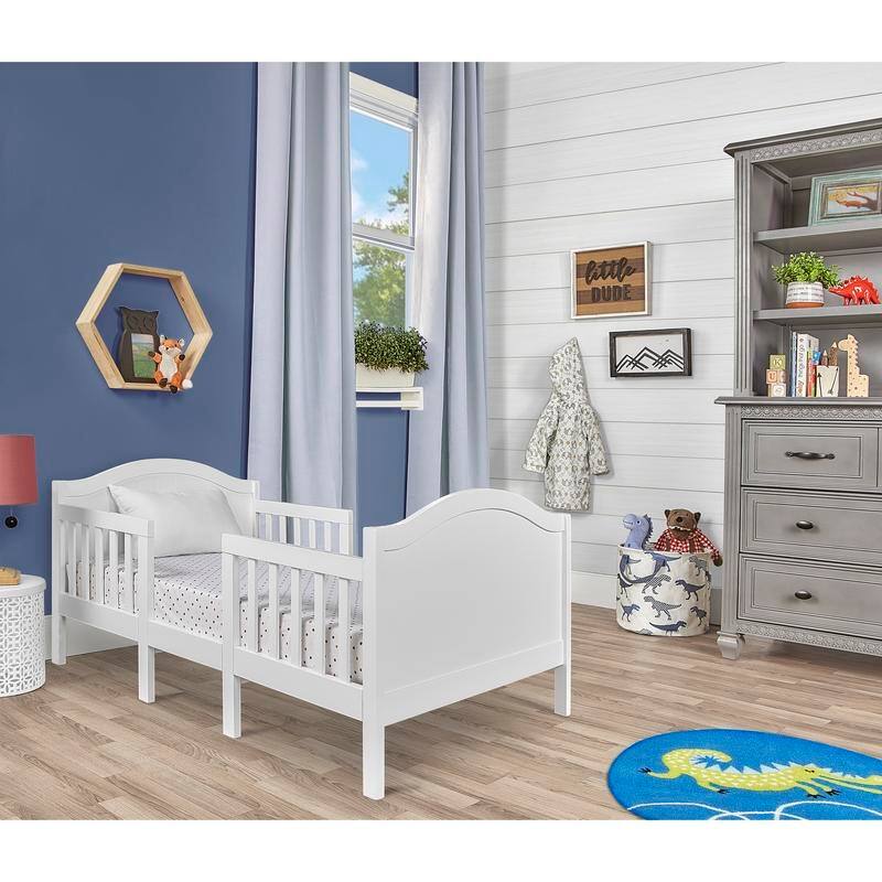 Dream On Me Portland 3 In 1 Convertible Toddler Bed in White
