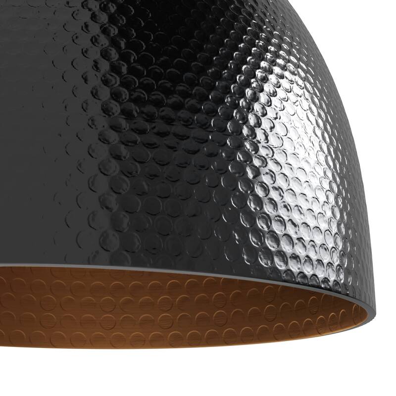 Arrco 3-Light Pendant Light - Black Stainless Steel