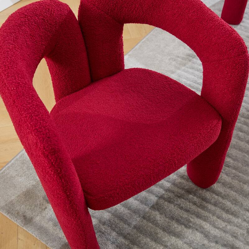 Contemporary Designed Velvet Fabric Upholstered Accent/Dining Chair/Barrel Side Chairs Armchair For Living Room Set Of 2