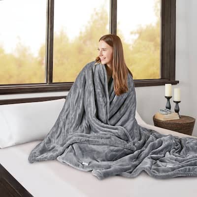 Beautyrest Solid Microlight to Berber Heated Blanket