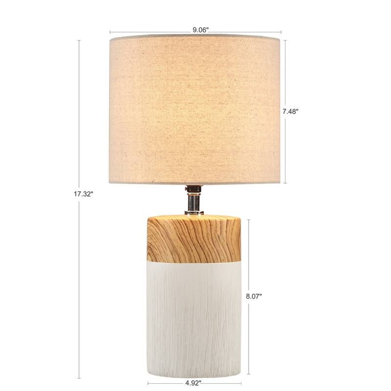Textured Ceramic Table Lamp,for Living Room,Hallway,Entryway