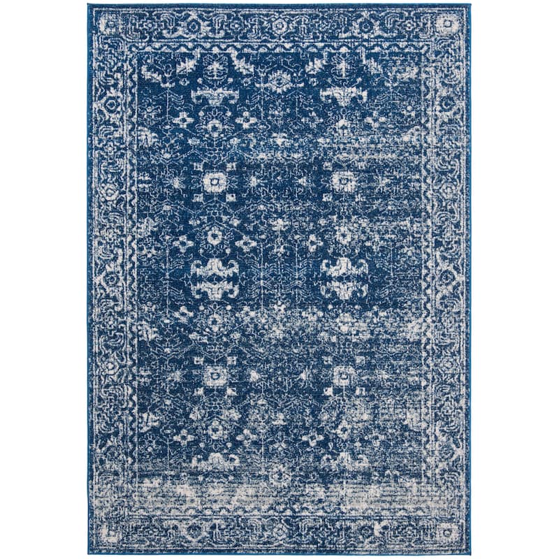 SAFAVIEH, Evoke Karola Vintage Boho Rug - 5'3" x 7'6" - Navy/Ivory