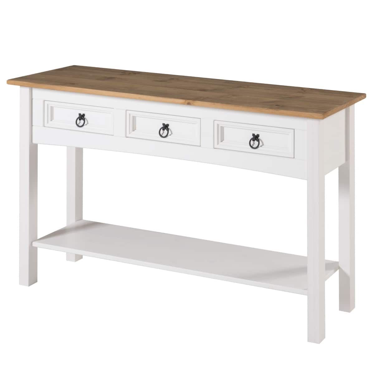 Option White wash stain, tops in antique brown stain.
