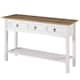 Option White wash stain, tops in antique brown stain.