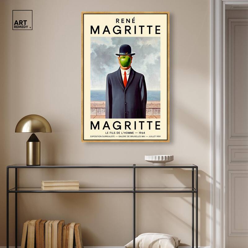Man with the Apple Canvas by Art Remedy