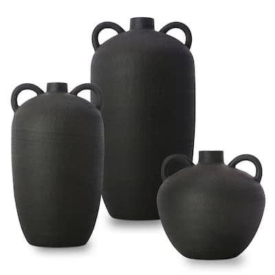 Nevea Ceramic Amphora Vase Set (3 pieces)