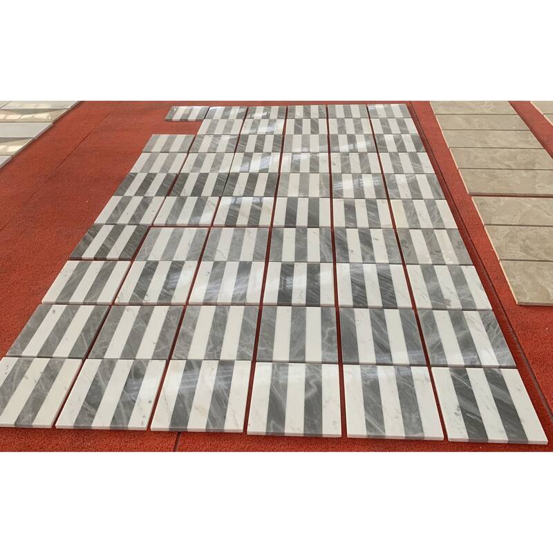 12*12 Waterjet marble, natural marble, for floor and wall,polished marble tile, natural stone, 1 box each pattern 4 pcs