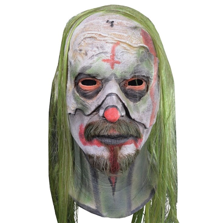 Shop White And Green Rob Zombie Psycho Halloween Unisex Adult Mask Costume Accessory One Size One Size Overstock 29657623
