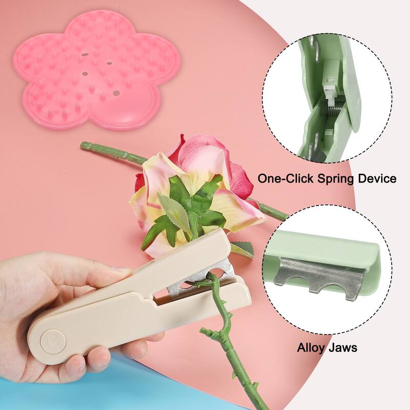 2pcs Rose Stem Leaf Thorn Stripper Remover Tool Stripping Kit