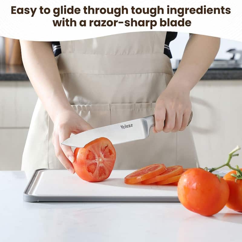 Velaze Aperol 8 pcs Knife Block Set with Storage