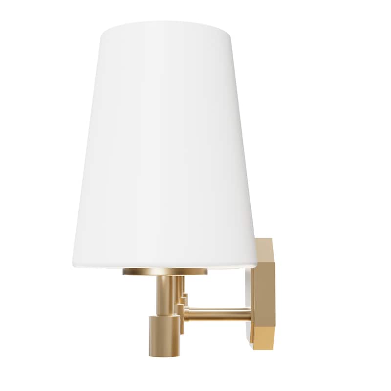 Hunter Nolita Vanity Wall Light - Bathroom - Contemporary, Transitional - White Glass Shades - Damp Rated!