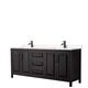 Option Dk Espresso, Black Trim, Carrara Cult. Marble Top