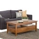 preview thumbnail 9 of 76, WYNDENHALL Norfolk Wood Transitional Coffee Table - 48 Inches wide Light Golden Brown