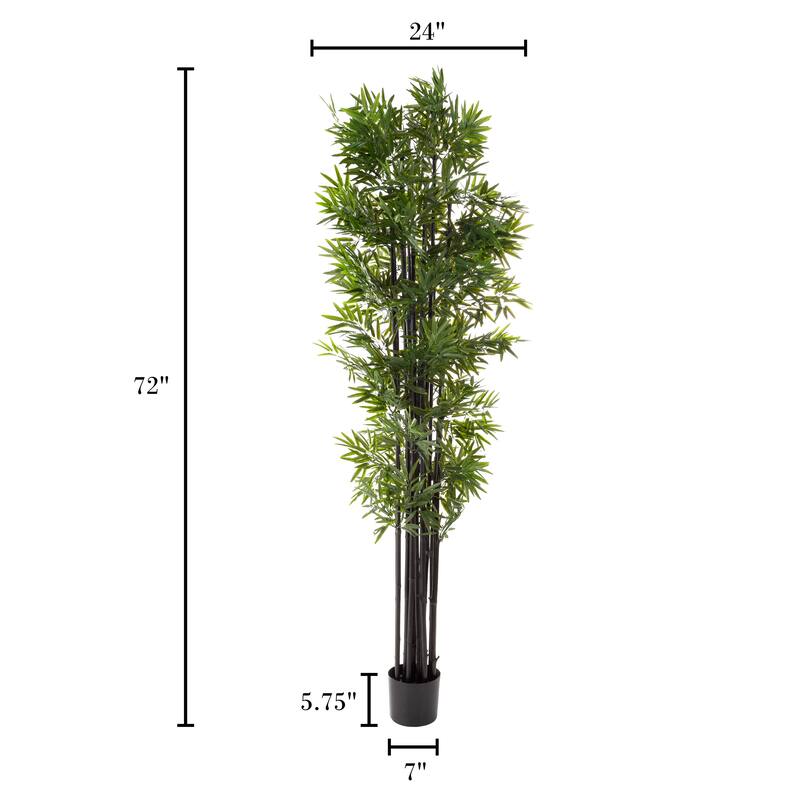Pure Garden Artificial Potted Bamboo Silk Tree