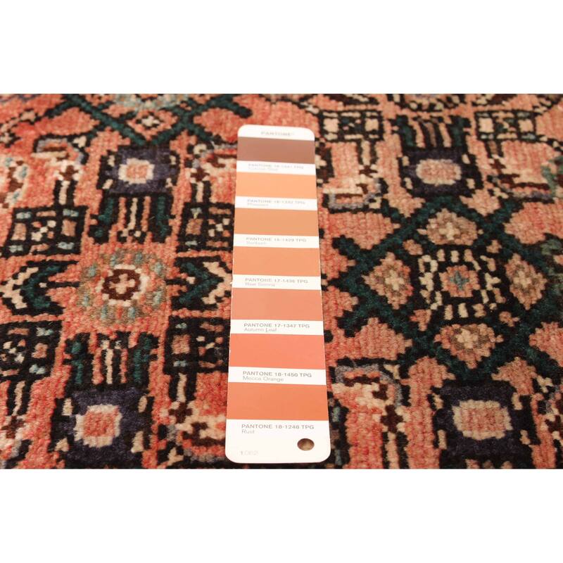 ECARPETGALLERY Hand-knotted Andelz Copper Wool Rug - 3' x 9' 9"