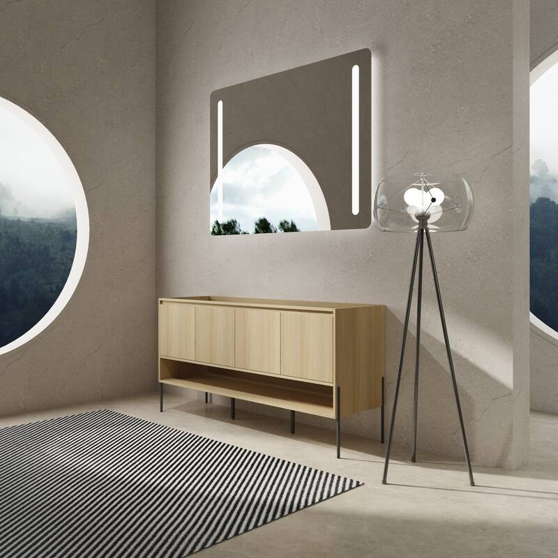 60" Freestanding Bathroom Vanity & 4 Soft-Close Cabinet Doors -Excluding Sink