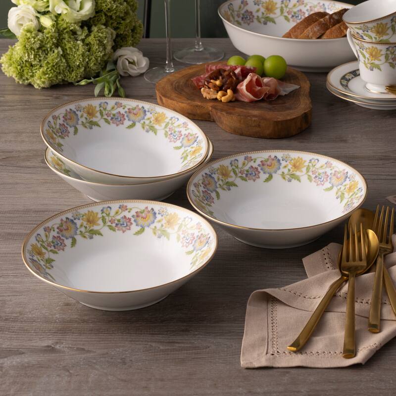 Tusker Garden Set of 4 Soup Bowls, 7.50", 12 oz.