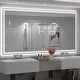 preview thumbnail 63 of 161, Large LED Bathroom mirror Tempered Glass Dimmable Anti-Fog Vanity Mirror 96x48