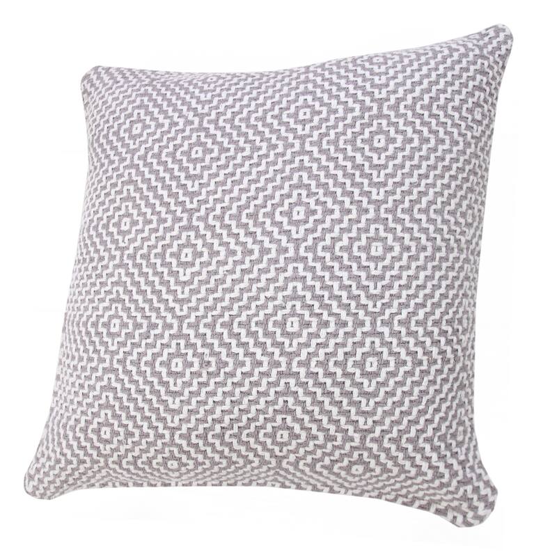 Sevita Diamond Delight Woven Geometric Throw Pillow