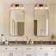 preview thumbnail 14 of 37, Modern Farmhouse 1/3/4-Light Black Gold Bathroom Vanity Light Glass Wall Sconce
