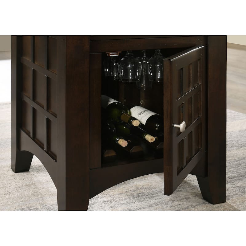 Clanton Cappuccino Square Counter Height Dining Set
