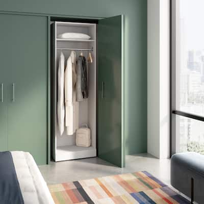 Bestar Florence 25W x 16D Hanging Closet System Tower with Shelf