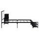 preview thumbnail 7 of 37, Metal Platform Bed Frame with Storage Cabinet and Cushioned Footrest