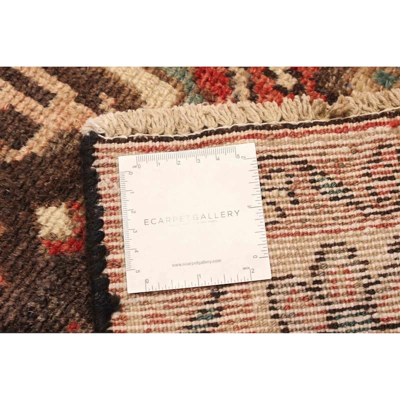 ECARPETGALLERY Hand-knotted Andelz Brown Wool Rug - 4'0 x 12'2