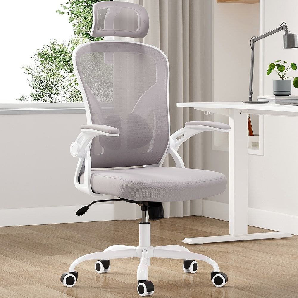 Ergonomic Office Chair, Office Desk Chair with Headrest, High Back Computer Chair with Armrests and Adjustable Lumbar Support