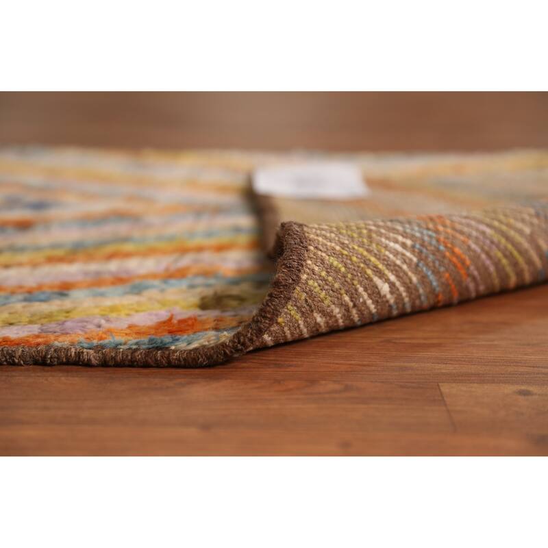 Chevron Style Moroccan Runner Rug Handmade Wool Carpet - 2'10" x 9'7"