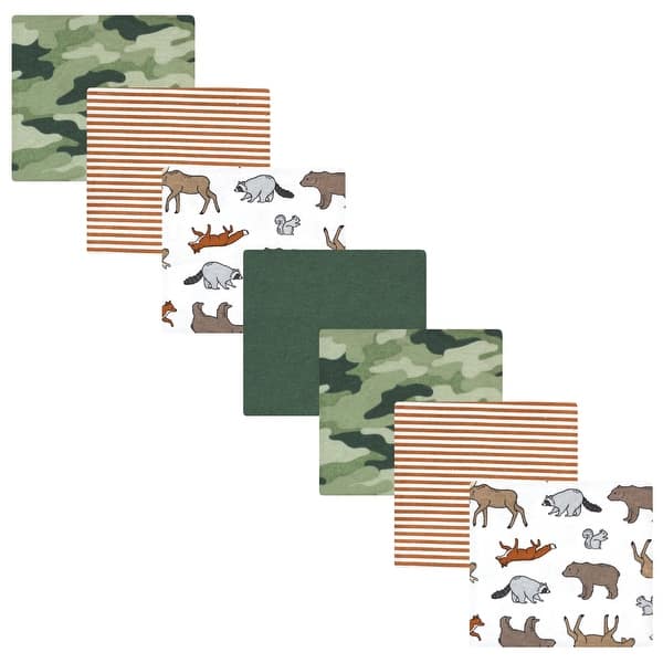 slide 1 of 1, Hudson Baby Infant Boy Cotton Rich Flannel Receiving Blankets Bundle, Animal Adventure, One Size - Animal Adventure - One Size One Size - Animal Adventure