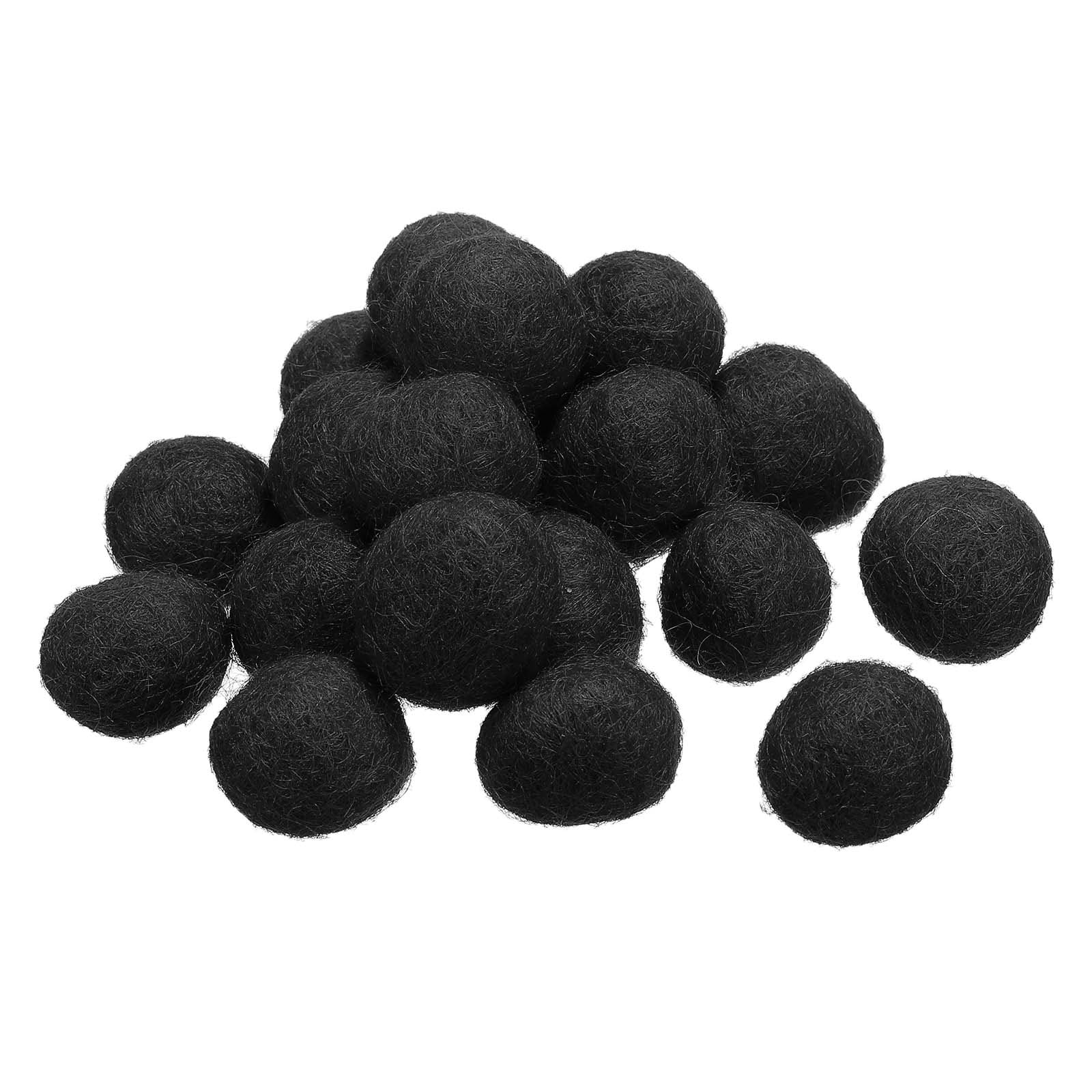 Wool Felt Balls Beads Woolen Fabric 2cm 20mm White for Home Crafts 20Pcs