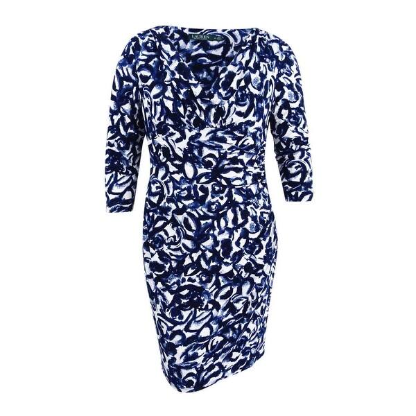 Shop Lauren Ralph Lauren Women S Floral Print Jersey Dress 10