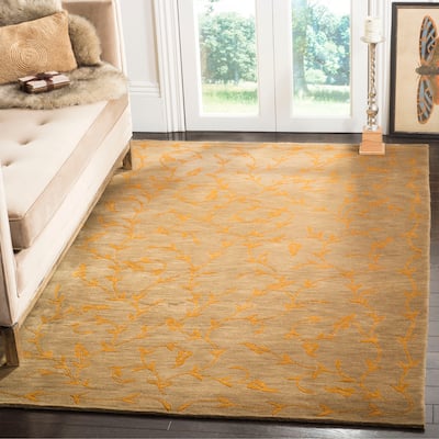SAFAVIEH Couture Hand-knotted Tibetan Goksu Modern Wool Rug