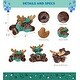 preview thumbnail 2 of 4, DolliBu Brownish Lying Moose Doctor Plush with Scrub Uniform and Cap - 9.5 inches
