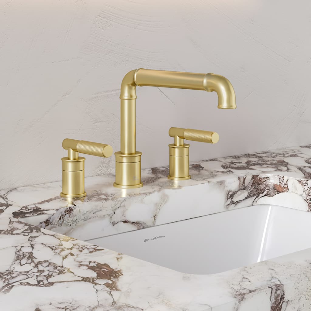 Swiss Madison SM-BF86 Avallon 1.2 GPM Widespread Sleek Handle Bathroom