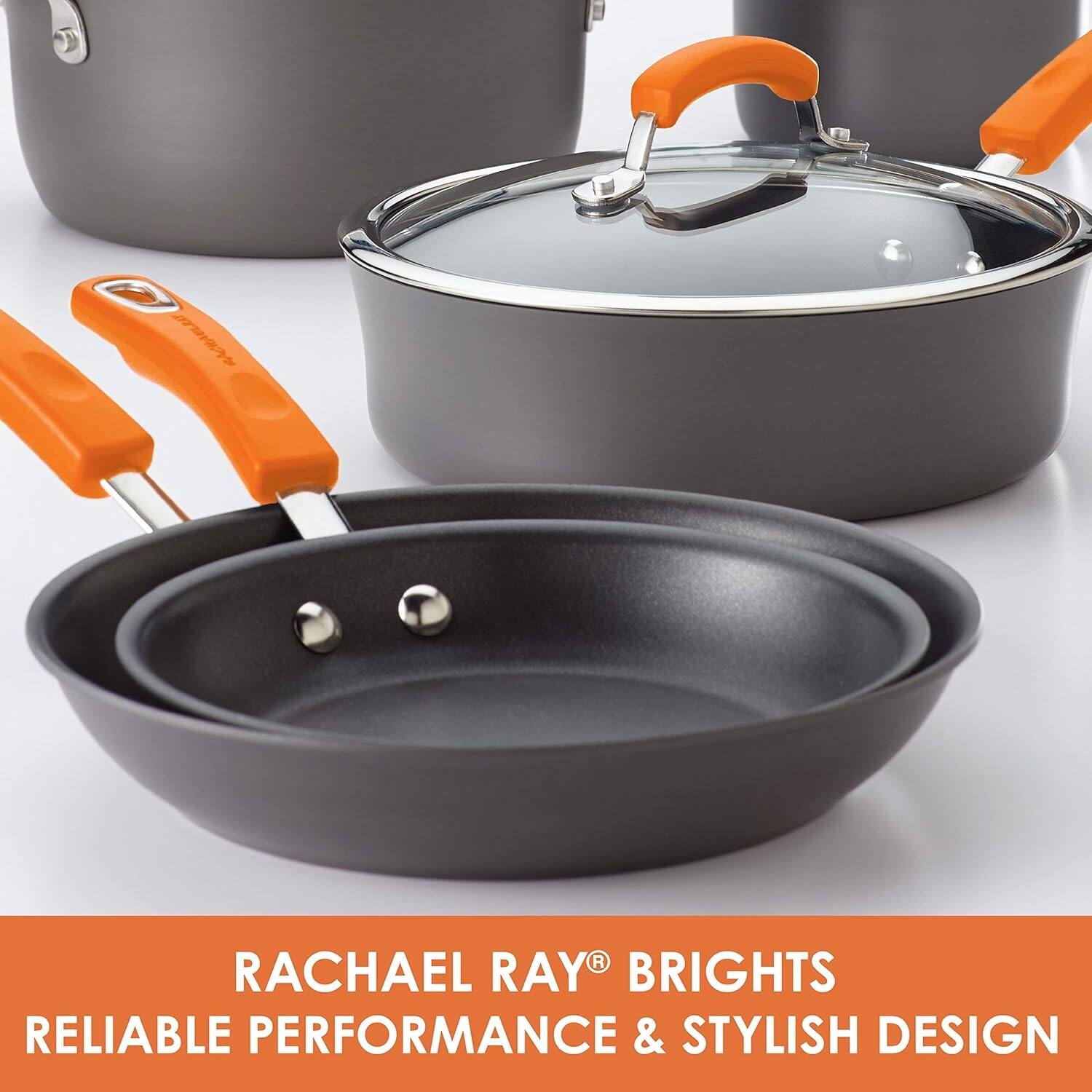 Hard-Anodized Nonstick Oval Pasta Pot / Stockpot with Lid - Bed