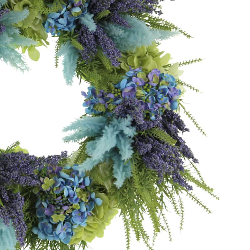 Lavender, Hydrangea and Astilbe Wreath
