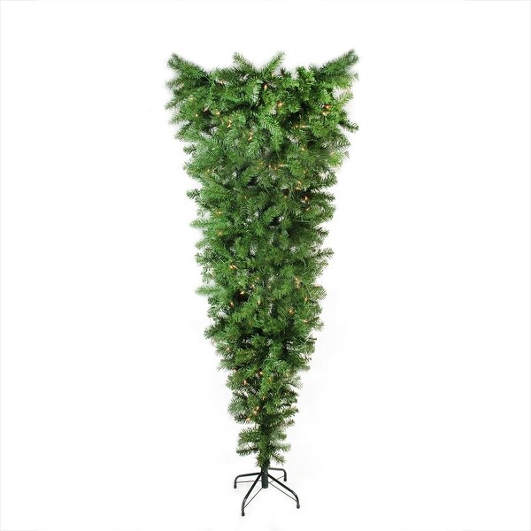 55x27 X 38 Pre Lit Upside Down Spruce Artificial Christmas Tree 55x27 X 38 Pre Lit Upside Down Spruce Artificial Christmas Tree