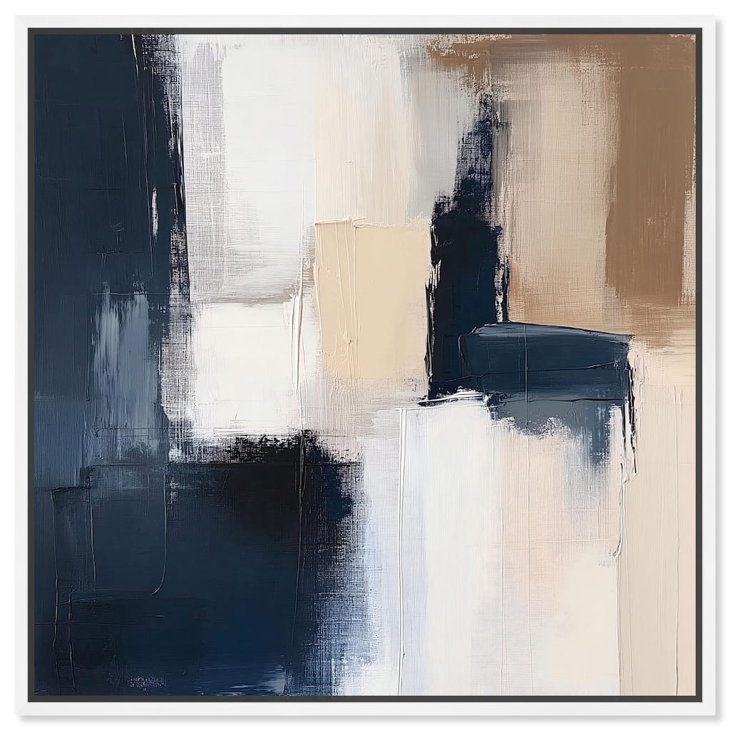 Blue Mood Depth I Canvas by Art Remedy