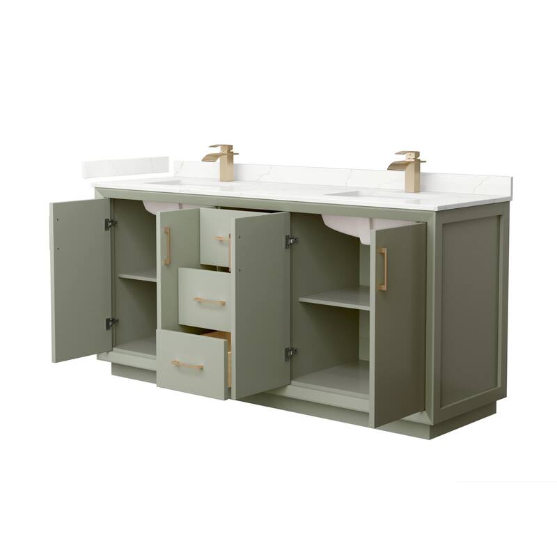 Wyndham Collection WCF414172D-QTZ-UNSMXX Strada 72" Free Standing