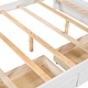 preview thumbnail 47 of 48, Full Over Full Wood Bunk Bed with Build-In Ladder,Storage Drawers Under-Bed