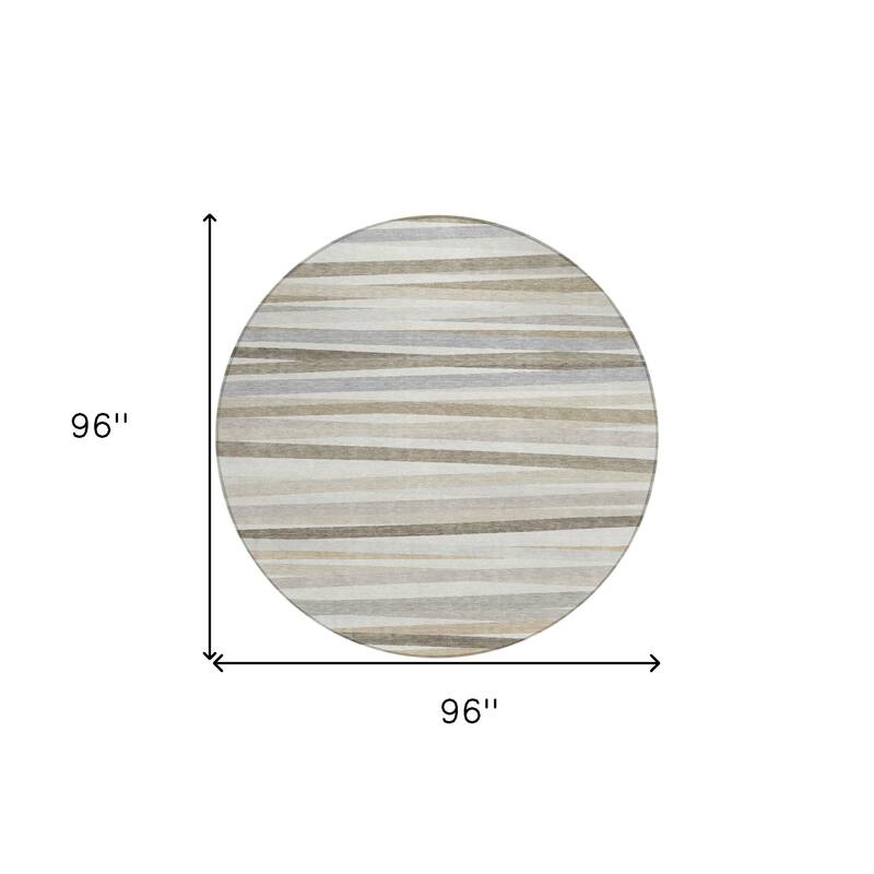HomeRoots Striped Transitional Rectangle Outdoor Rug