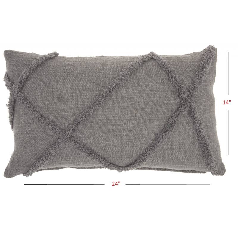Royal Abstract Shaggy Detail Lumbar Pillow