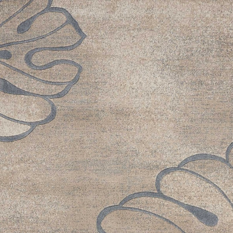 Floral Traditional Modern Non Skid Stain Resistant Area Rug - 126' X '94' X '0.5