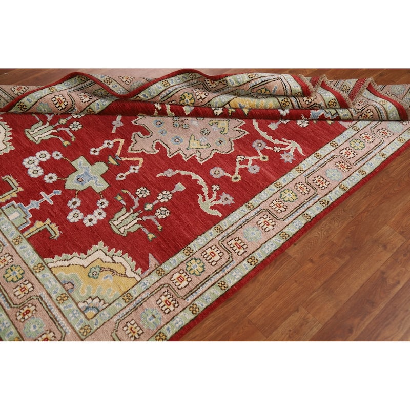 Oushak Turkish Area Rug Hand-knotted Wool Carpet - 4'6"x 6'1"