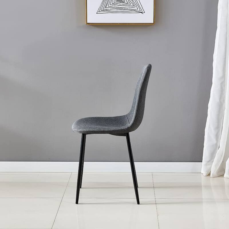 Modern Upholstered Cover Dining Chair for Kitchen, Set of 4 - N/A